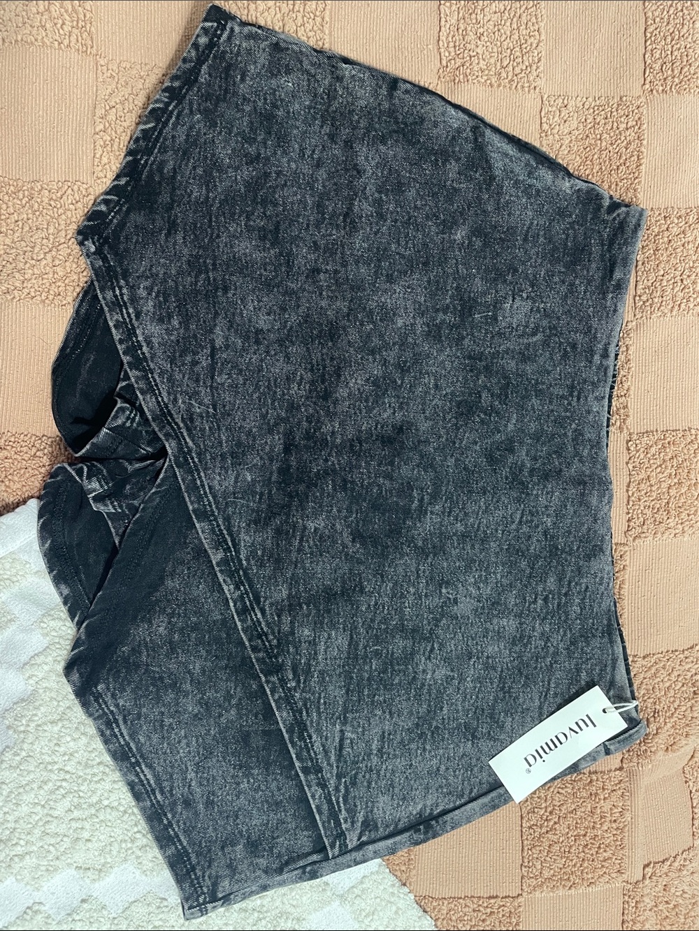 LIVIN' DIVA Washed Black Women’s Skort